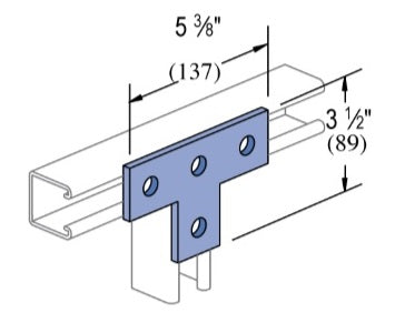 4 HOLE FLAT TEE SHAPE SS316 | GENERAL FITTINGS