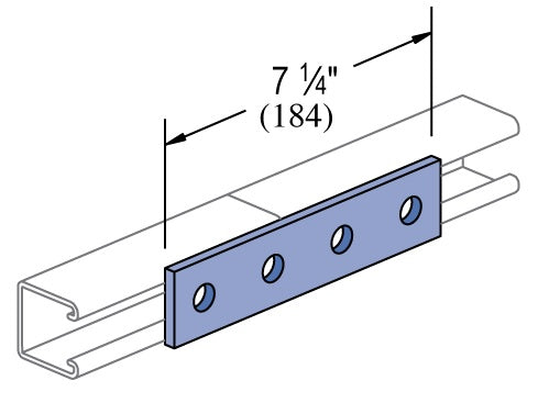 4 HOLE SPLICE PLATE HDG | GENERAL FITTINGS