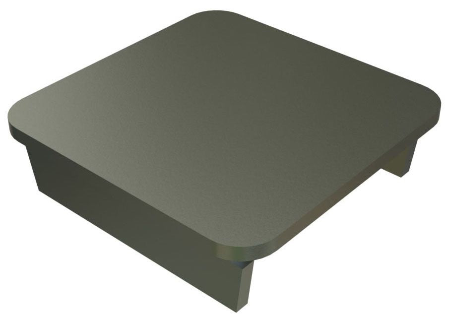 1 5/8 CHANNEL END CAP - STEEL HDG | STRIPS AND END CAPS