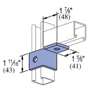 2 HOLE CORNER BRACKET RIGHT HAND HDG | BRACKETS
