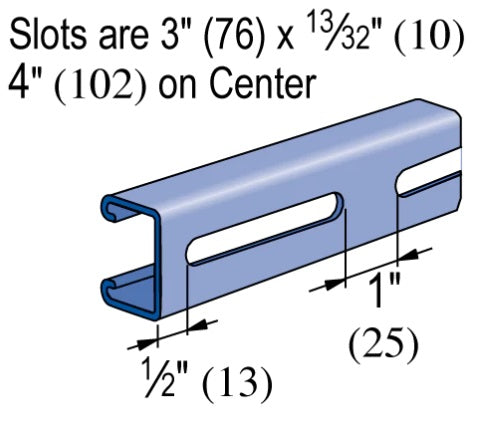 STRUT CHANNEL 13/16X10' 14G SLOTTED G90 | STRUT CHANNELS
