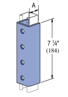 4 HOLE 2 1/2 U SHAPED SPLICE HDG | GENERAL FITTINGS