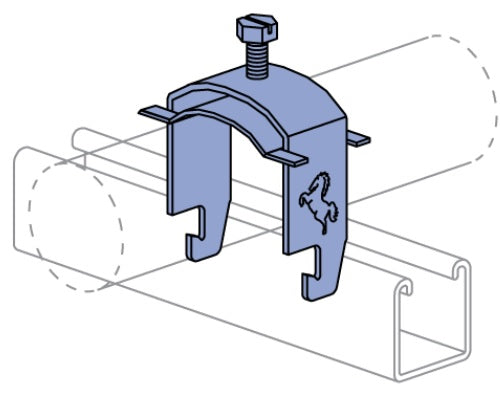 3/4-1 CABLE CLAMP RIGID ZINC | CABLE CLAMPS
