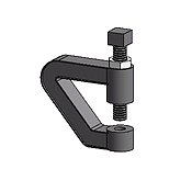 Purlin Clamp For 3/8'' Threaded Rods Zinc | Beam Clamps