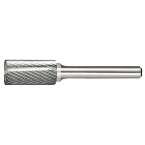 SB-43 1/8'' SOLIDE CARBIDE BURR CYLINDRICAL WITH END CUT RH SPIRAL CUT | SOLIDE CARBIDE BURR