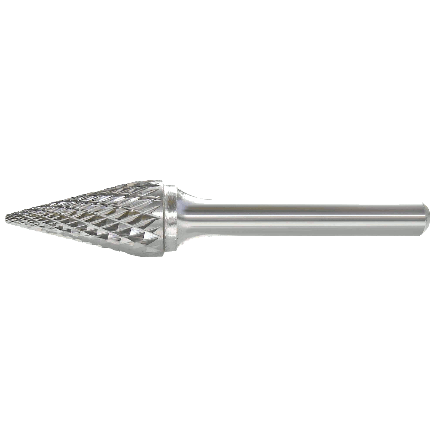 SM-42 1/8'' SOLIDE CARBIDE BURR POINTED CONE DOUBLE CUT | SOLIDE CARBIDE BURR
