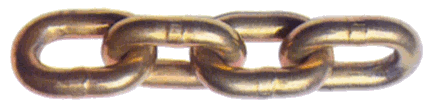 GRADE 70 YELLOW ZINC CHAIN 1/2" | Chain