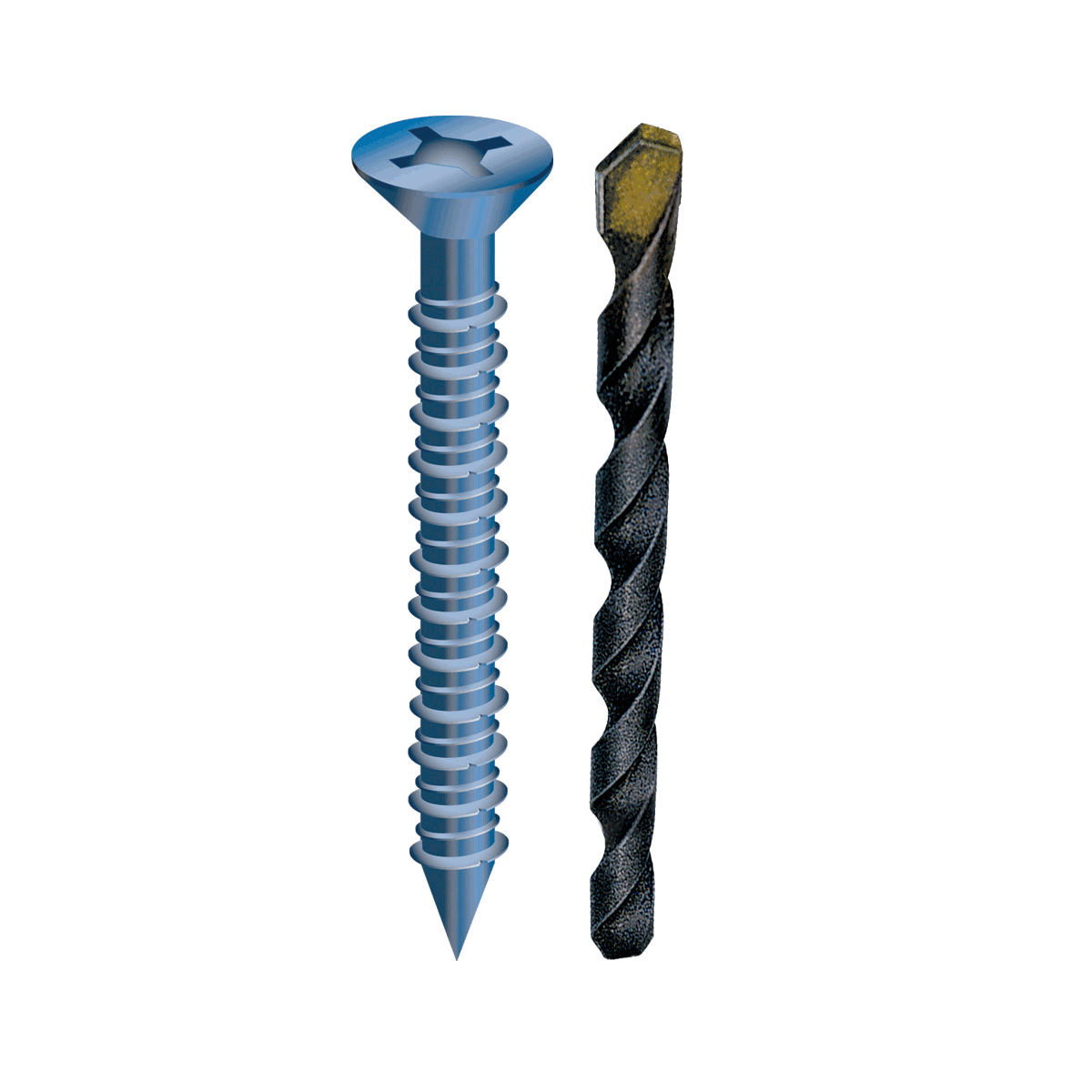 TAPCON - MASONRY SCREWS 1/4" X 4" FLAT HEAD | MASONRY SCREW