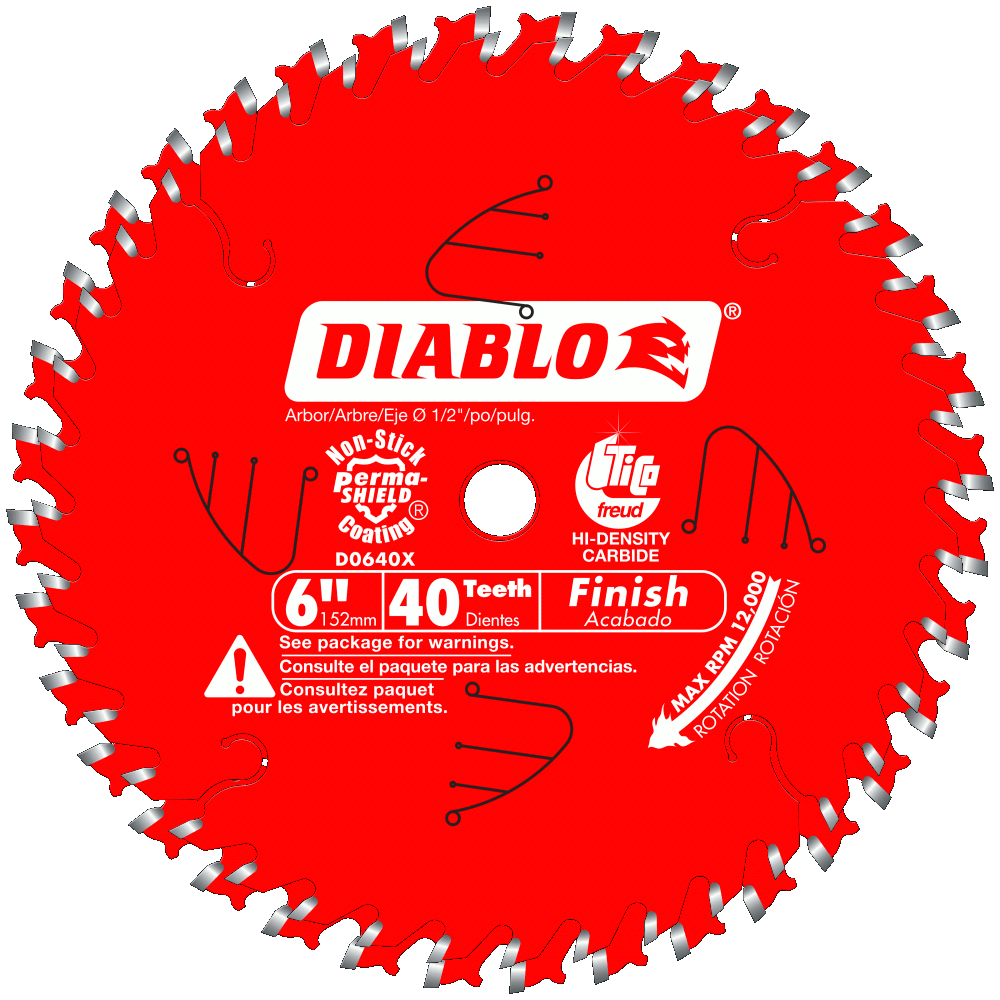 6'' x 40 Tooth Finish Saw Blade for PortCable Saw Boss® | SAW BLADES