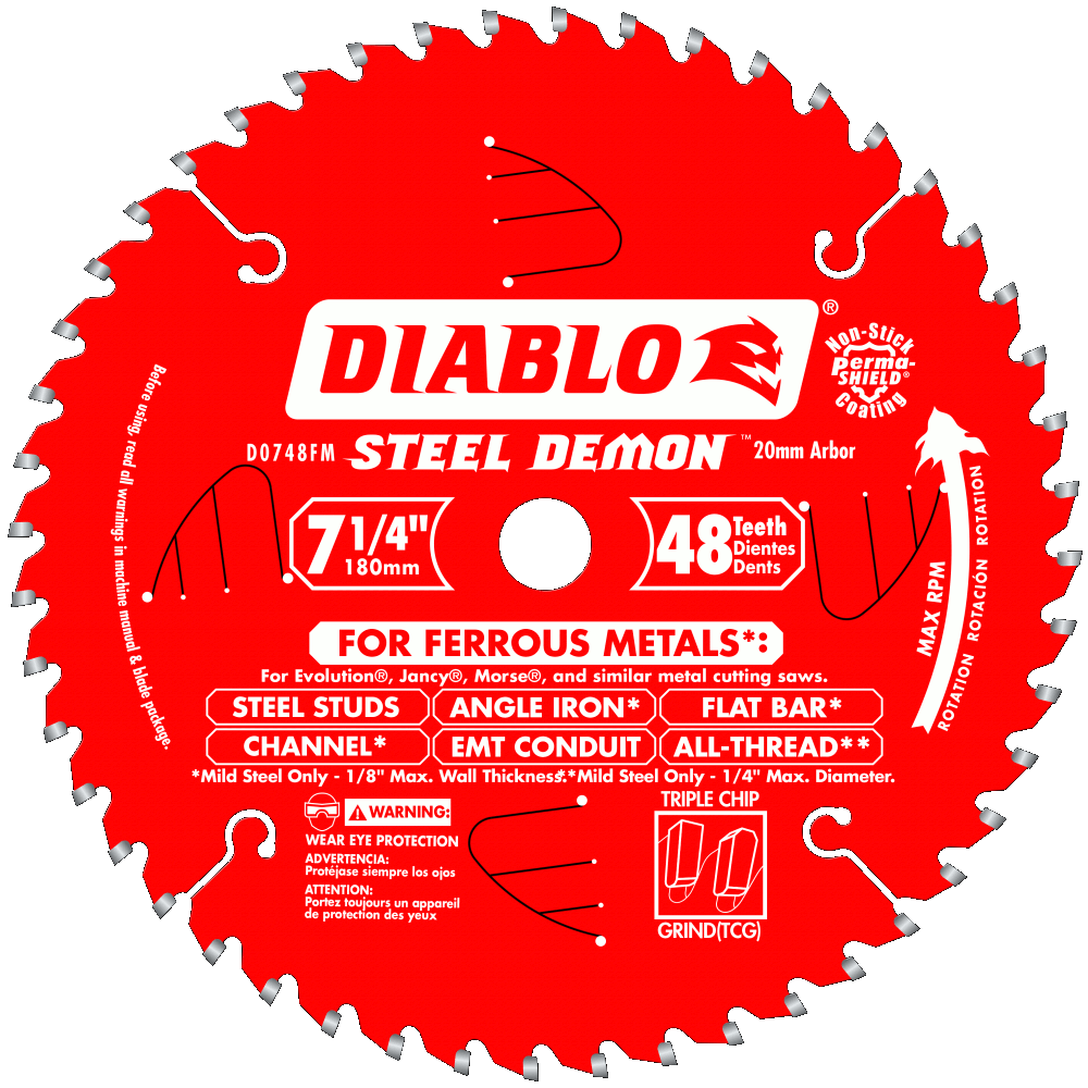 7 1/4'' x 48 Tooth Metal Cutting Saw Blade | SAW BLADES