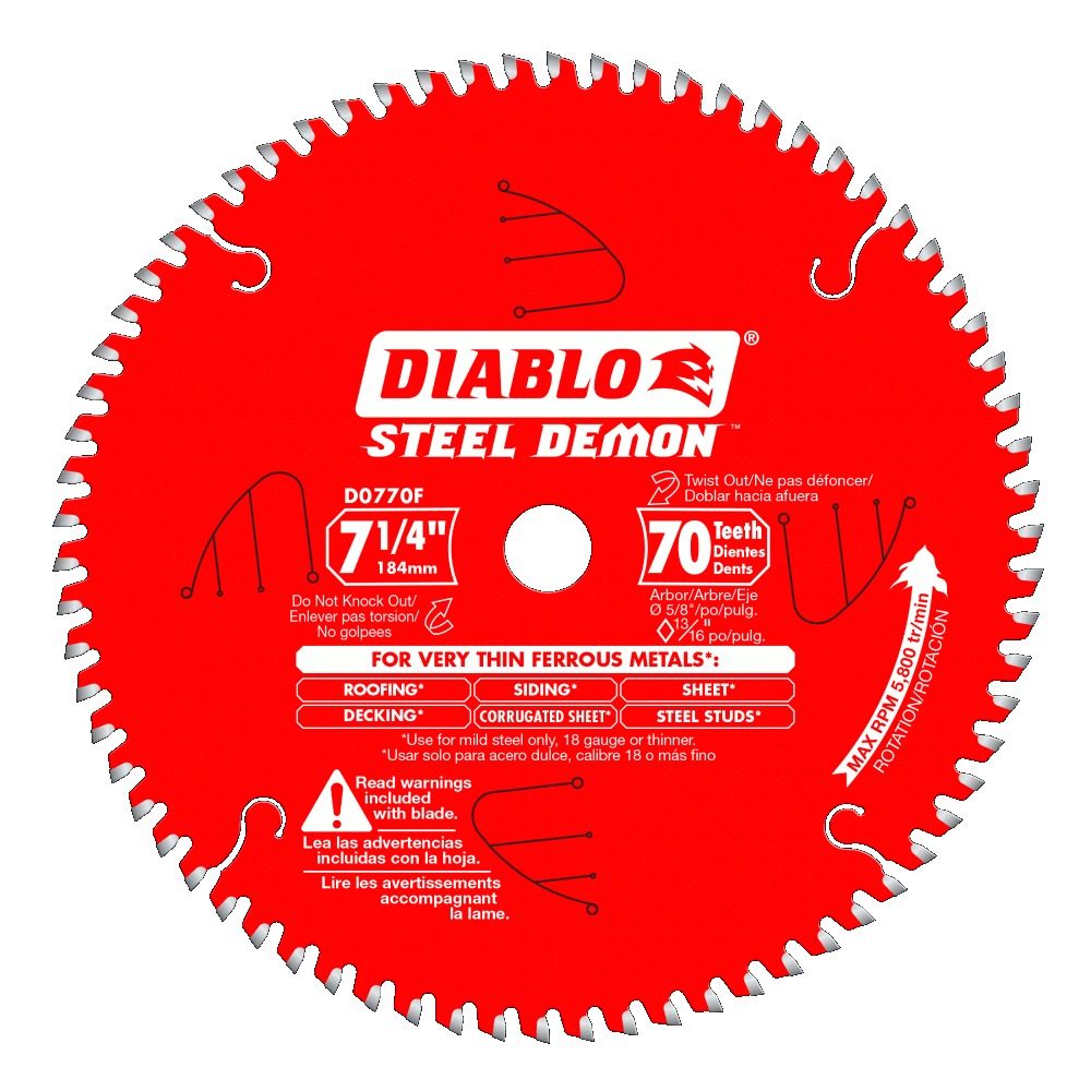 7 1/4'' x 70 Tooth Metal Cutting Saw Blade | SAW BLADES