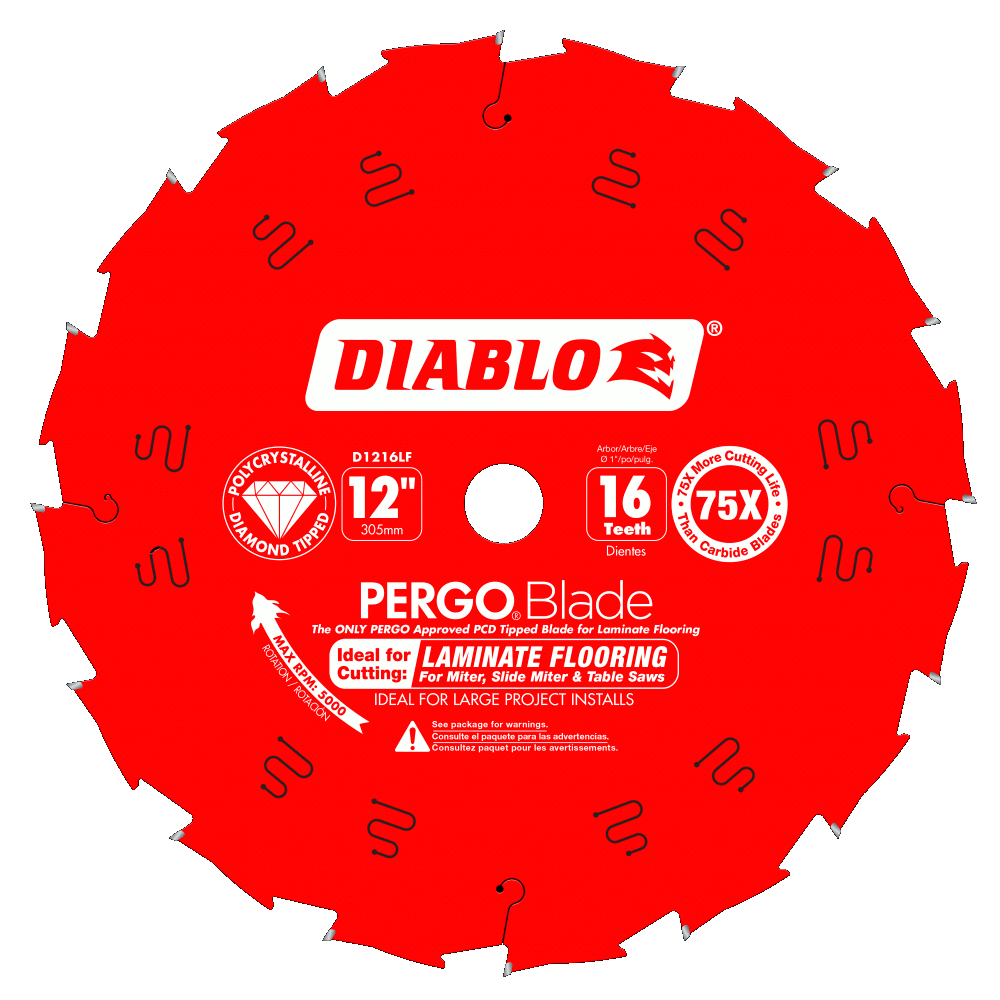 12'' x 16 Tooth Laminate Flooring Saw Blade | SAW BLADES