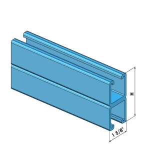 Double Strut Channel Back-To-Back 3 1/4'' X 12Ga Zinc Electro-Galvanized | Strut Channels