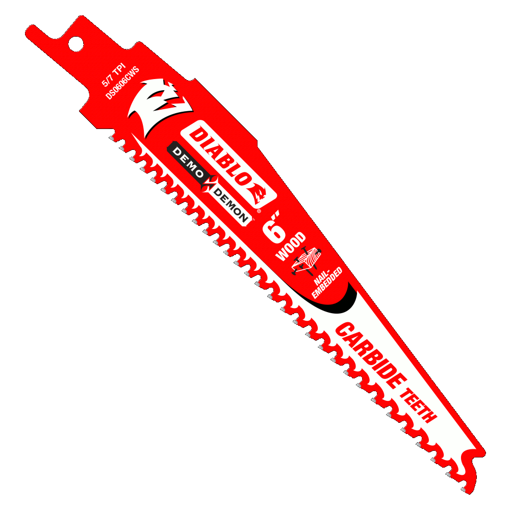 6" Carbide Reciprocating Blade for Nail‑Embedded Wood | RECIPROCATING SAW BLADES