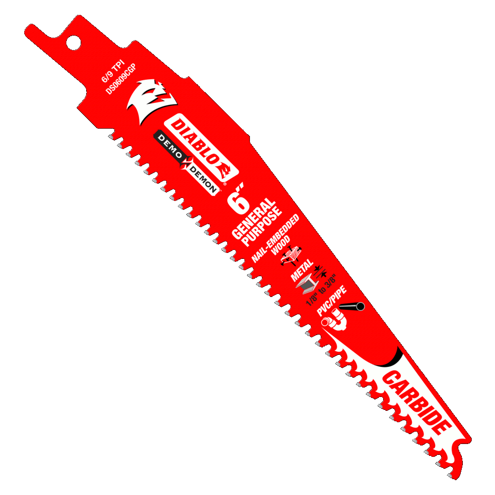 6" Carbide General Purpose Reciprocating Blade | RECIPROCATING SAW BLADES