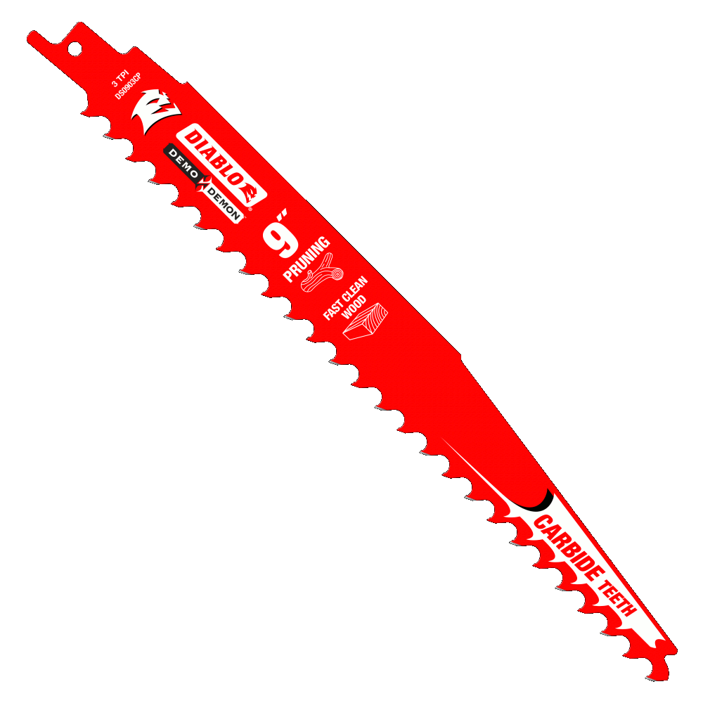 9" Carbide Tipped Pruning and Clean Wood Blade | RECIPROCATING SAW BLADES