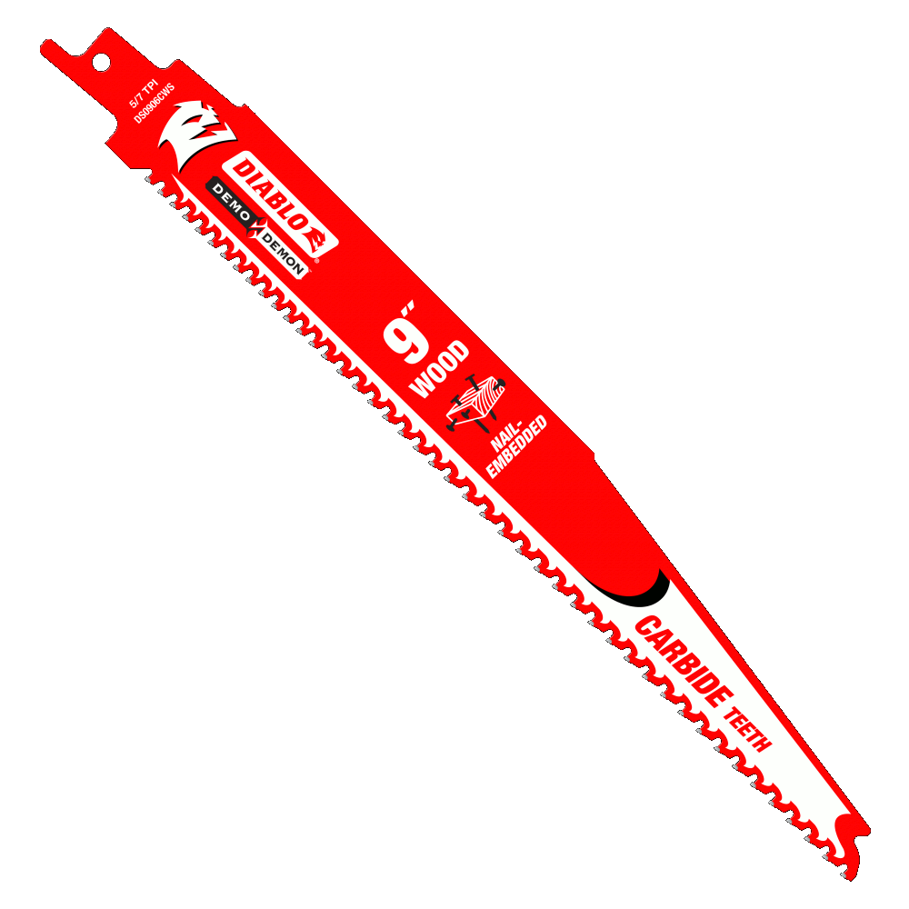 9" Carbide Reciprocating Blade for Nail‑Embedded Wood | RECIPROCATING SAW BLADES