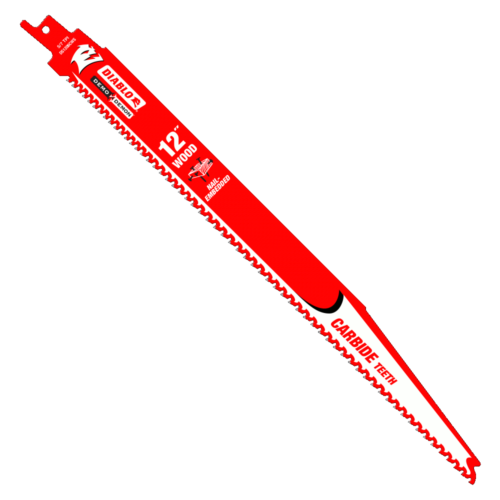 12" Carbide Reciprocating Blade for Nail‑Embedded Wood | RECIPROCATING SAW BLADES