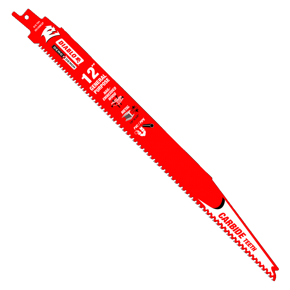 12" Carbide General Purpose Reciprocating Blade | RECIPROCATING SAW BLADES