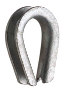 HEAVY WIRE ROPE THIMBLES 1/4" | Thimbles