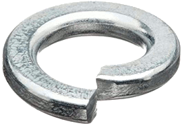 LOCK WASHERS M2 ZINC STEEL | LOCK WASHERS