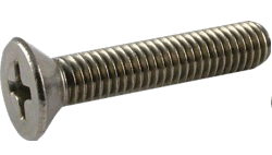 MACHINE SCREW M8-1.25 25MM FLAT HEAD SLOTTED DRIVE ZINC STEEL 4.8 | MACHINE SCREW