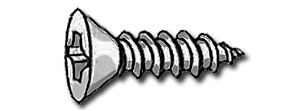 METAL SCREWS FLAT HEAD PHILLIPS DRIVE #10 x 1 1/2'' ZINC POINT A | METAL SCREW
