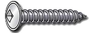 METAL SCREWS TRUSS HEAD SQUARE DRIVE #8 x 1/2'' ZINC POINT A | METAL SCREW