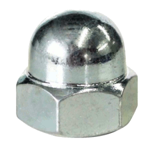 ACORN NUTS #8-32 STEEL ZINC GRADE A | ACORN NUTS