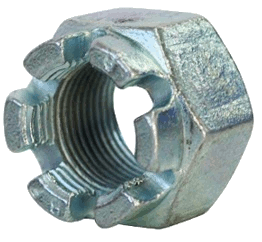 CASTLE NUTS 5/8''-18 STEEL ZINC GRADE A | CASTLE NUTS