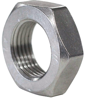 JAM NUTS 1/2''-20 STAINLESS STEEL GRADE 18-8 | JAM NUTS