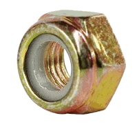 NYLOCK NUTS 7/16''-20 STEEL YELLOW ZINC GRADE C | NYLOCK NUTS