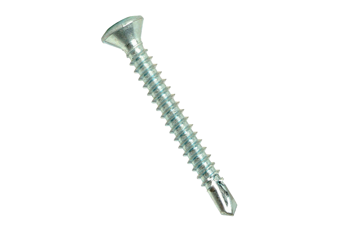 SELF DRILLING SCREWS OVAL PHILLIPS #6-20 X 1'' ZINC TEK 2 | SELF DRILLING SCREW