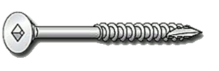 PARTICLE BOARD SCREWS FLAT HEAD SQUARE DRIVE #10 x 2 1/2'' ZINC | PARTICLE BOARD SCREW