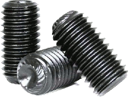 SOCKET SET SCREWS 5/16''-24 x5/8'' STEEL BLACK OXYDE GRADE 12.9 KNURLED POINT | SOCKET SET SCREWS