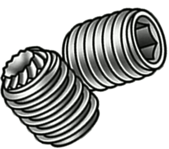 SOCKET SET SCREWS #4-40 x3/8'' STAINLESS STEEL GRADE 18-8 KNURLED POINT | SOCKET SET SCREWS