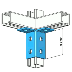 Six Holes Corner Fitting Zinc | General Strut Fittings