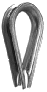 GALVANIZED AN THIMBLES 1/4" | Thimbles