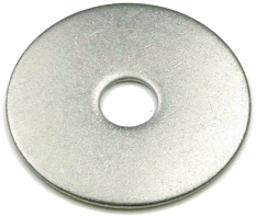 FENDER WASHERS 1/2'' X1.5 STAINLESS STEEL GRADE 18-8 | WASHERS USS- SAE- FENDER