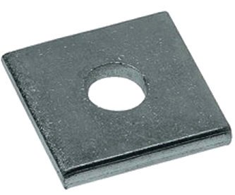 SQUARE WASHERS 1'' X1X3 1/2X0.39 STEEL PLAIN LOW CARBON | SQUARE WASHERS