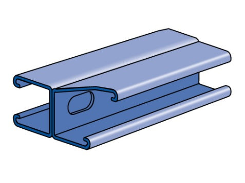 STRUT CHANNEL 1-5/8X10' 12G BACK-TO-BACK SLOTTED G90 | STRUT CHANNELS