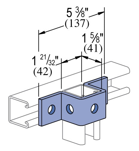 1-5/8 U SHAPE BRACKET HDG | BRACKETS