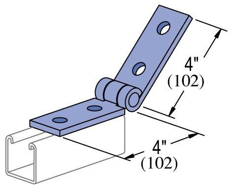 4 HOLE ADJUSTABLE HINGE ZINC | GENERAL FITTINGS