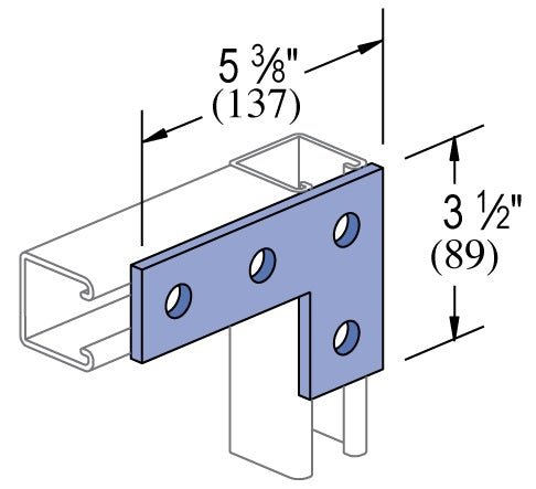 4 HOLE FLAT CORNER L PLATE HDG | GENERAL FITTINGS