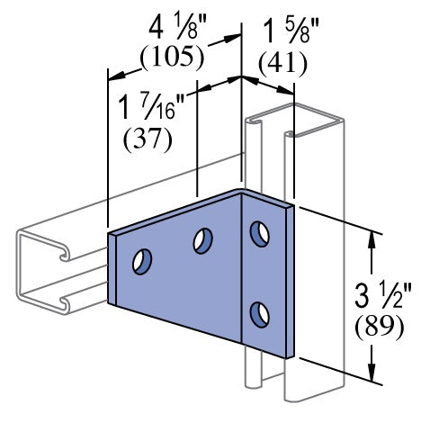 4 HOLE 90° ANGLE LEFT HAND HDG | GENERAL FITTINGS