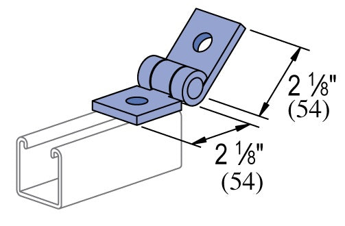2 HOLE ADJUSTABLE HINGE 1-5/8 ZINC | GENERAL FITTINGS