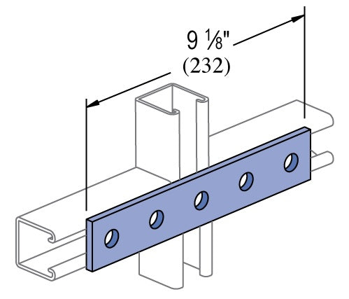 5 HOLE SPLICE PLATE HDG | GENERAL FITTINGS