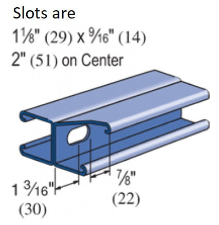 STRUT CHANNEL 7/8X10' 12G BACK-TO-BACK SLOTTED G90 | STRUT CHANNELS