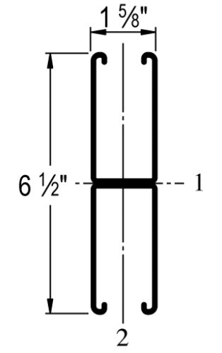 STRUT CHANNEL 1-5/8X10' 12G BACK-TO-BACK SOLID G90 | STRUT CHANNELS