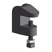 Small Mouth (3/4'') Beam Clamp For 3/8'' Threaded Rods Zinc | Beam Clamps